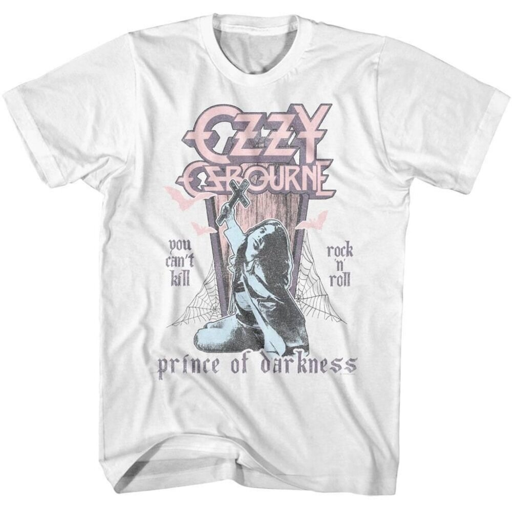 Ozzy Osbourne Pastel Prince of Darkness Graphic T-Shirt .